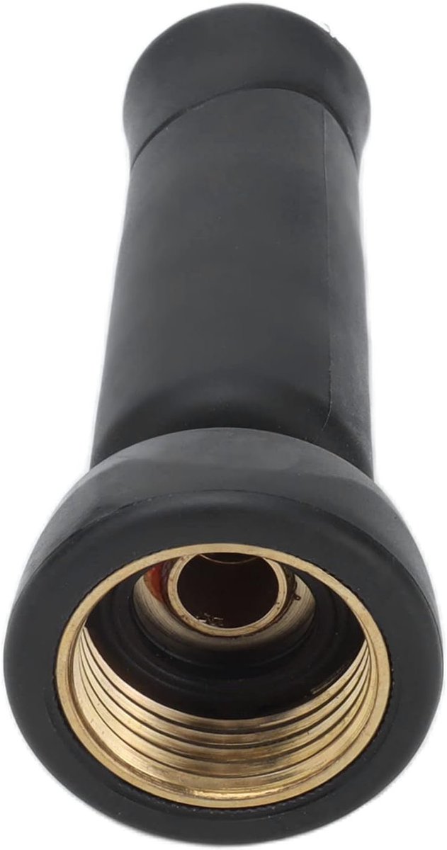 Slangmondstuk Hogedruk - Waterstraal Mondstuk - Terras Reinigen - Goede Afdichting Messing - 4 Inch Binnendraad - Zwart