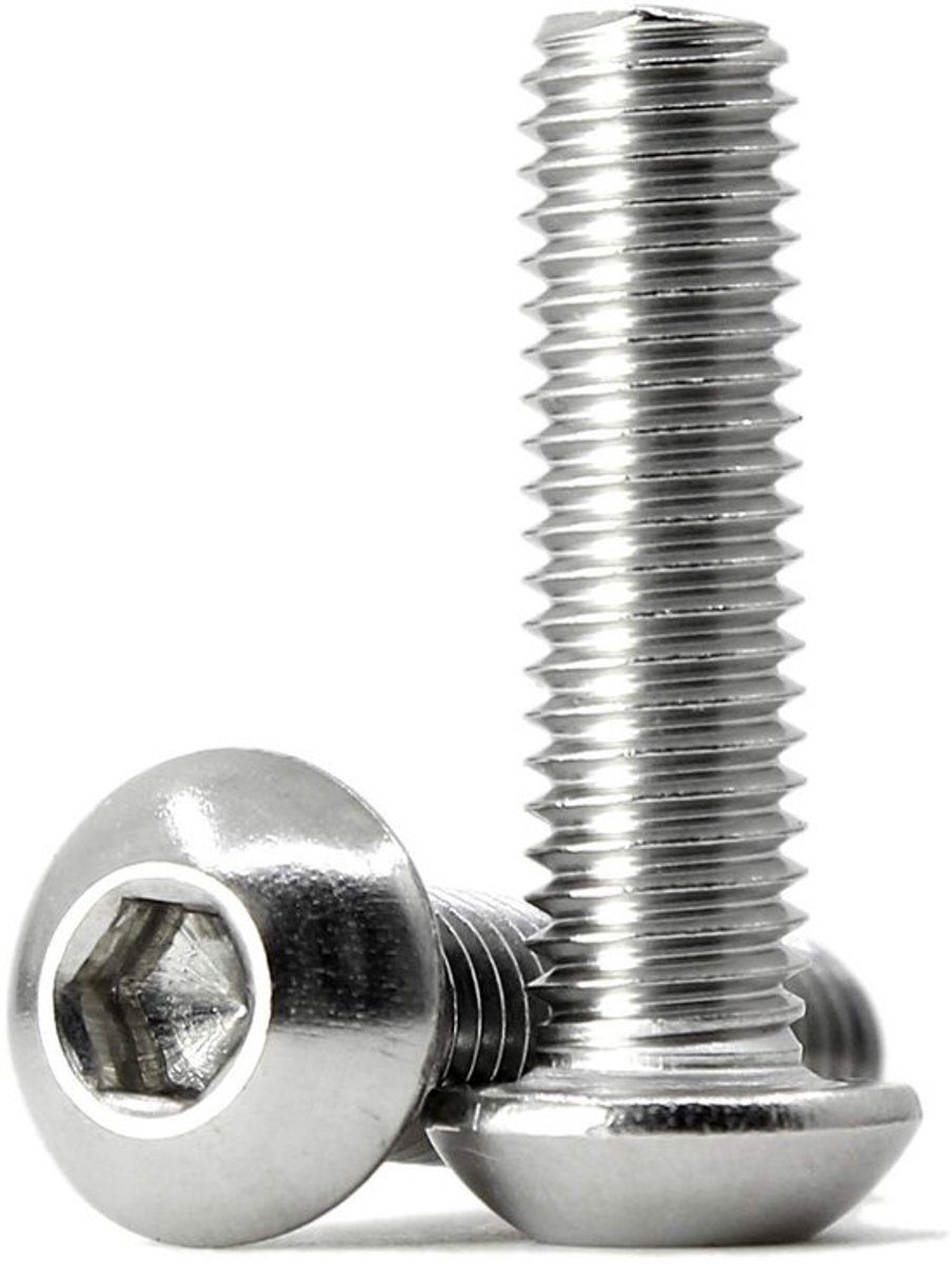 NTHProducts - 10 stukken M8 x 50mm volledig draad schroeven