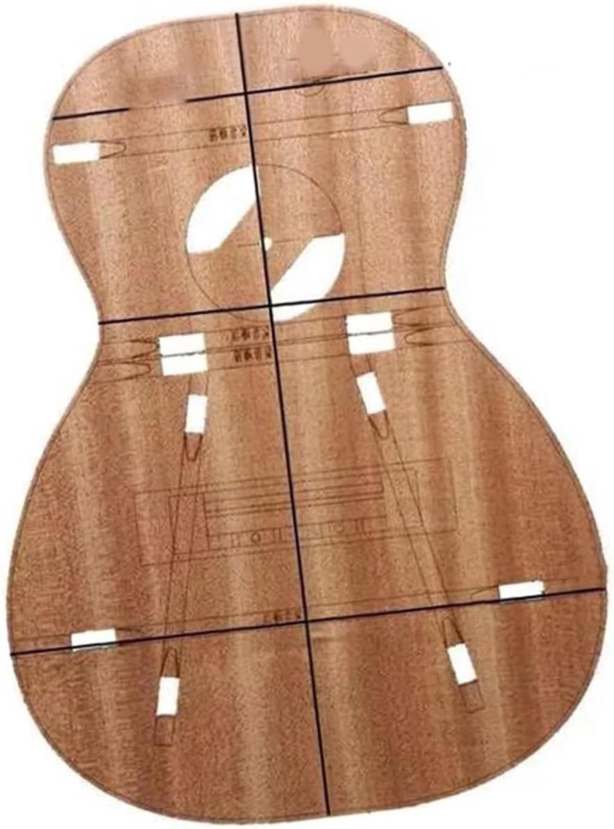 Gitaargereedschapset - Gitaaronderhoud Kit - Gitaar Bouwen - Natuurlijk Houten Mal - 23 inch - Niet gespecificeerd