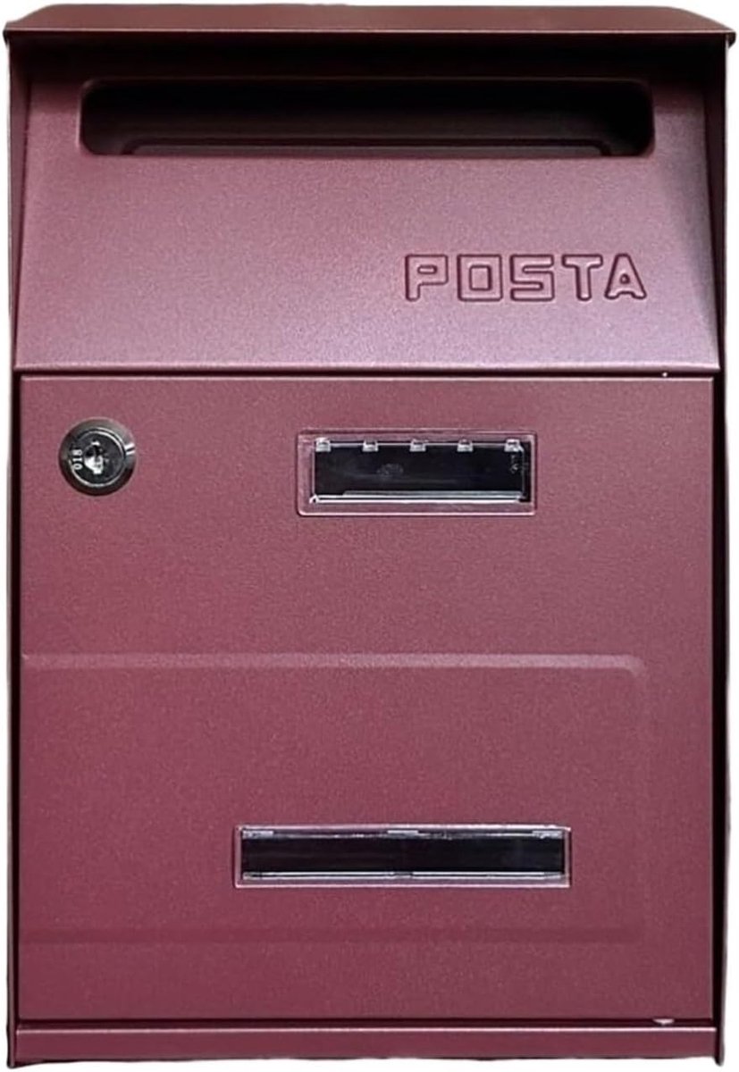 Brievenbus - Postbus Buiten - Post Ontvangen - Afsluitbaar Met Sleutel - 215x105x32cm - Zwart