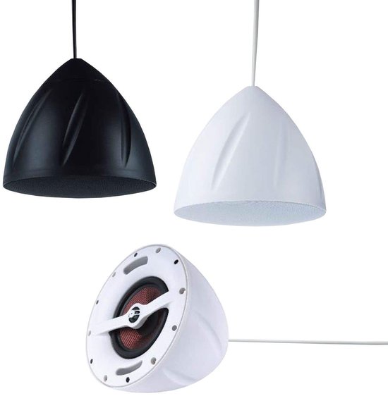 Power Dynamics 100V geluidsinstallatie met 4 hangende speakers en versterker - 120W - Wit — afbeelding 5