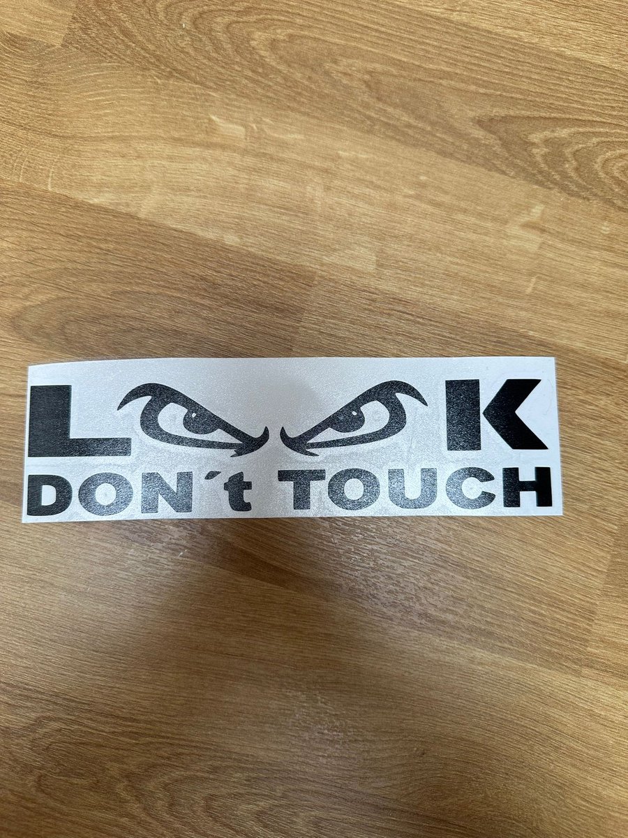 Sticker-Look don't touch