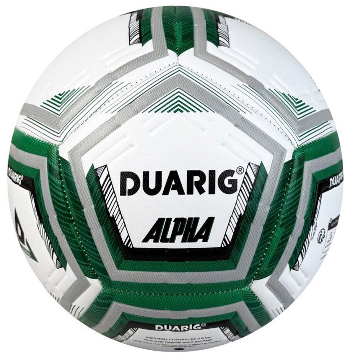 DUARIG – ALPHA T5 – Voetbal – Wit – Groen/zwart