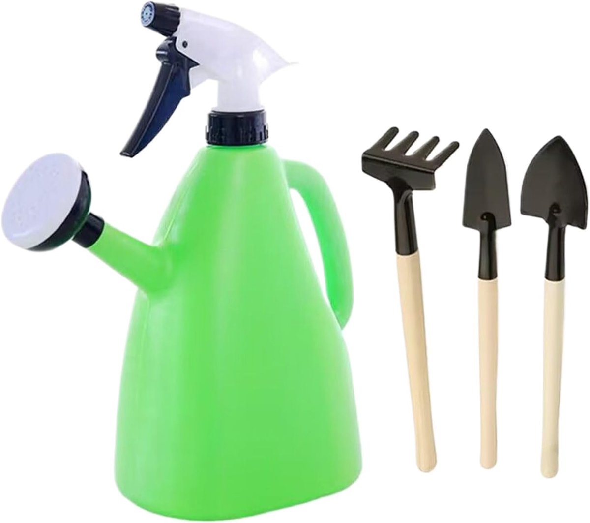 Gieter Tuin - Waterkan Binnen - Planten Water Geven - Ergonomische Handgreep - 1 Liter - Groen