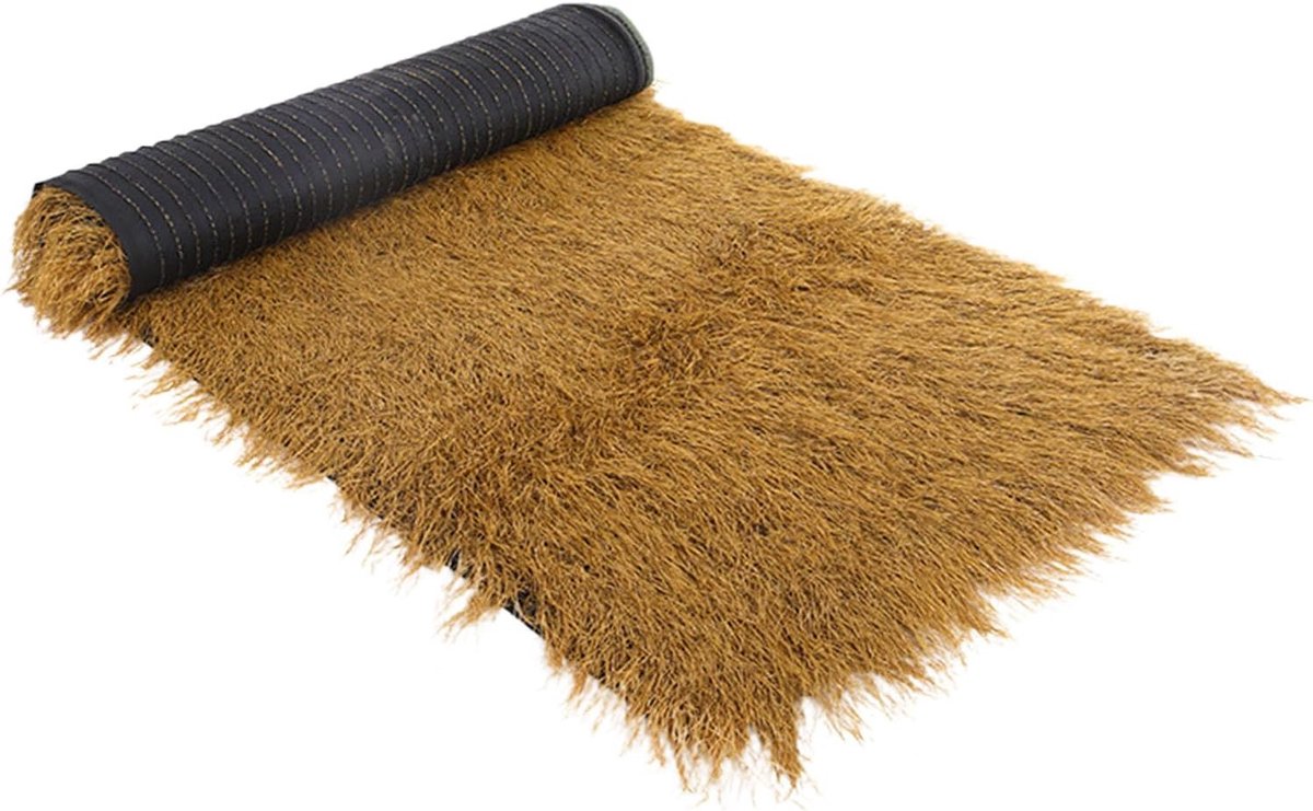 Rieten Dakbedekking - Synthetisch Gras - Tropische Sfeer - UV-bestendig Materiaal - 1 vierkante meter - Natuurlijk