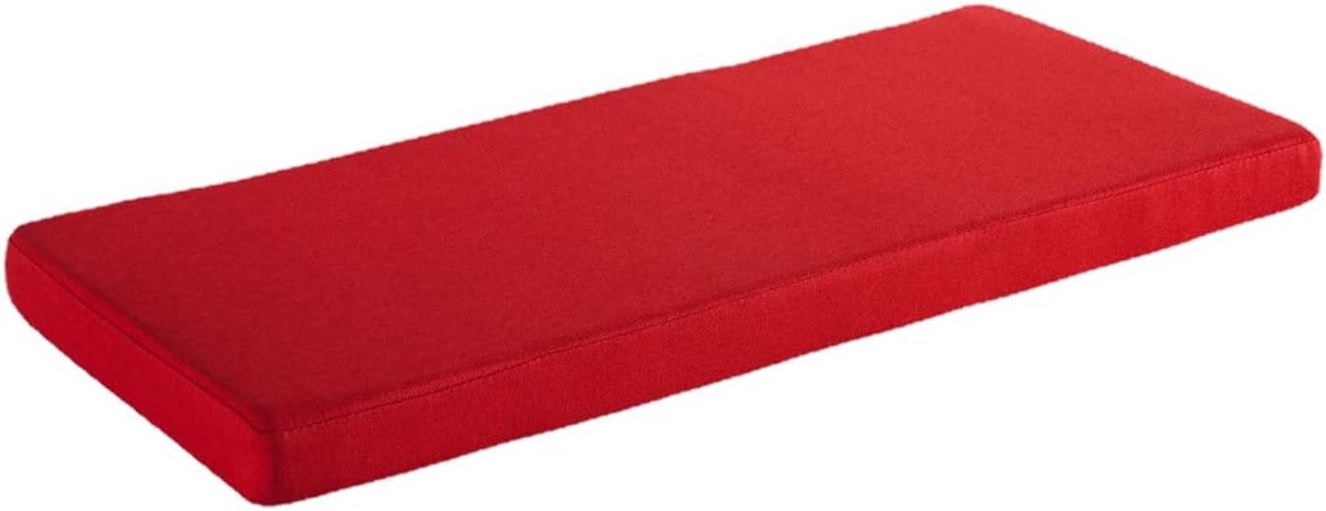 Bank Kussen - Zitkussen Tuin - Comfortabel Zitten - Hoge Dichtheid Schuim - 200x50x5cm - Rood