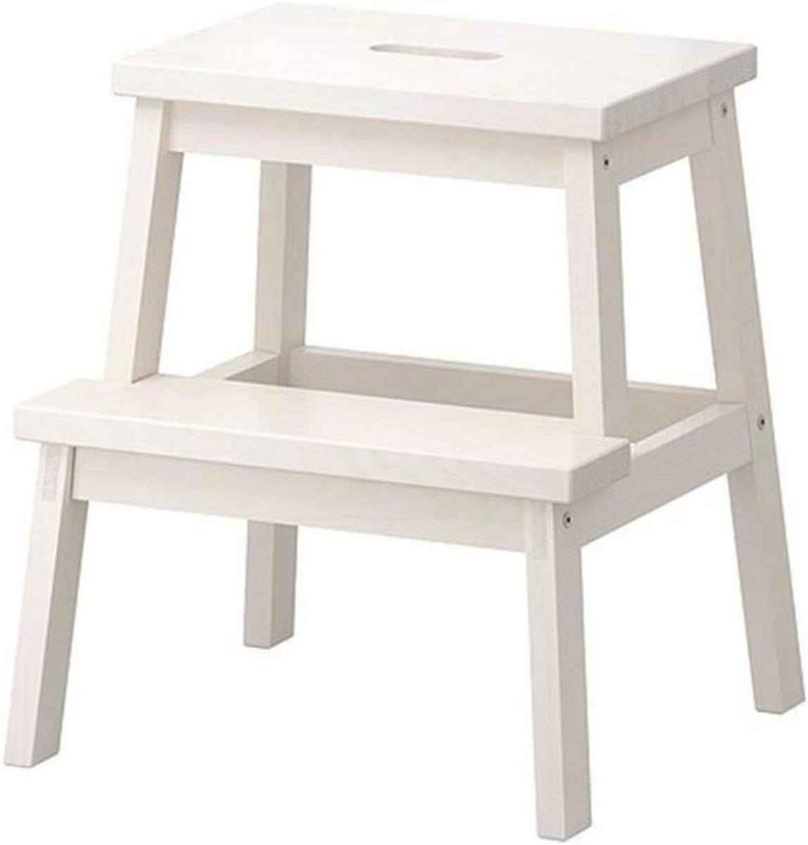 Opstapje - Krukje - Hulp bij klussen - Stabiel en stevig - 45 x 13 x 50 cm - Wit