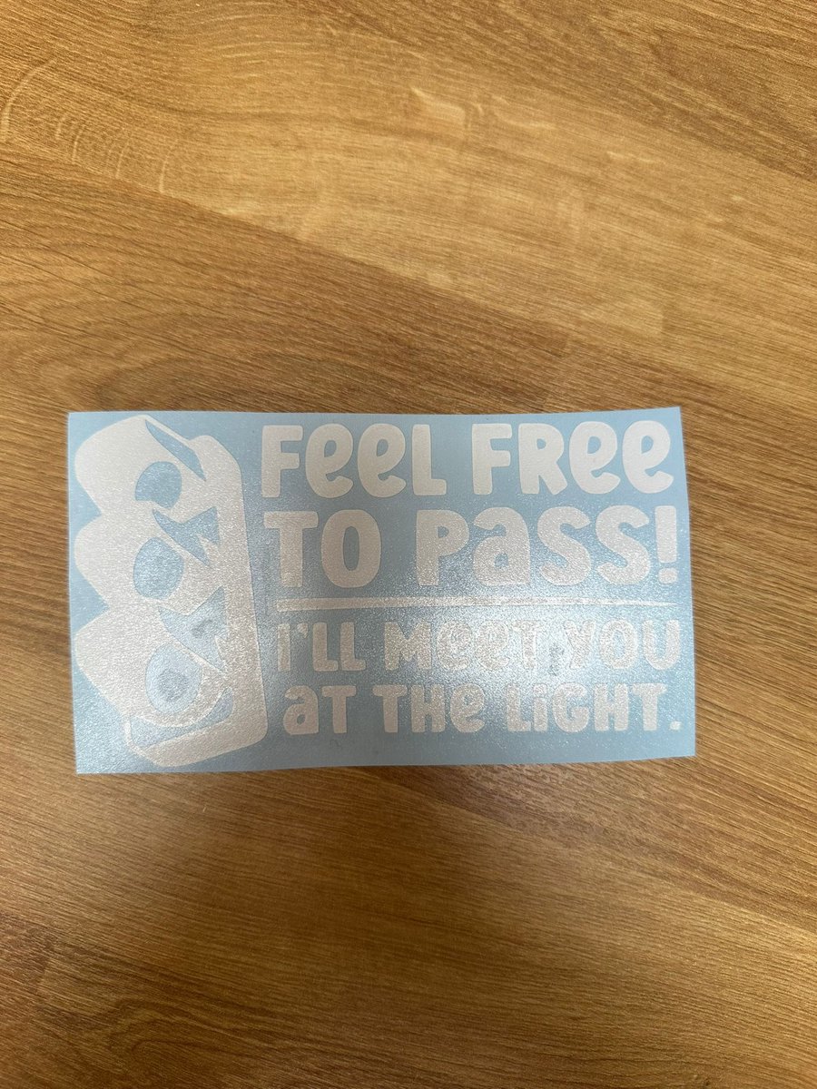 Sticker-Feel free to pass