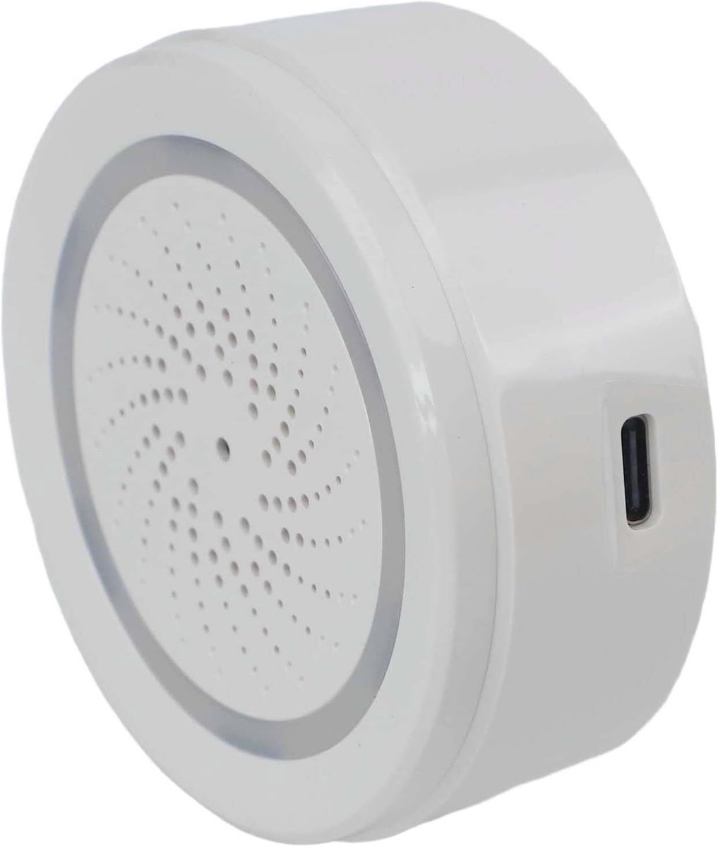 Slimme Sirene Alarm - Geluidssensor Alarm - Beveiliging Huis - 100dB Geluid en Licht