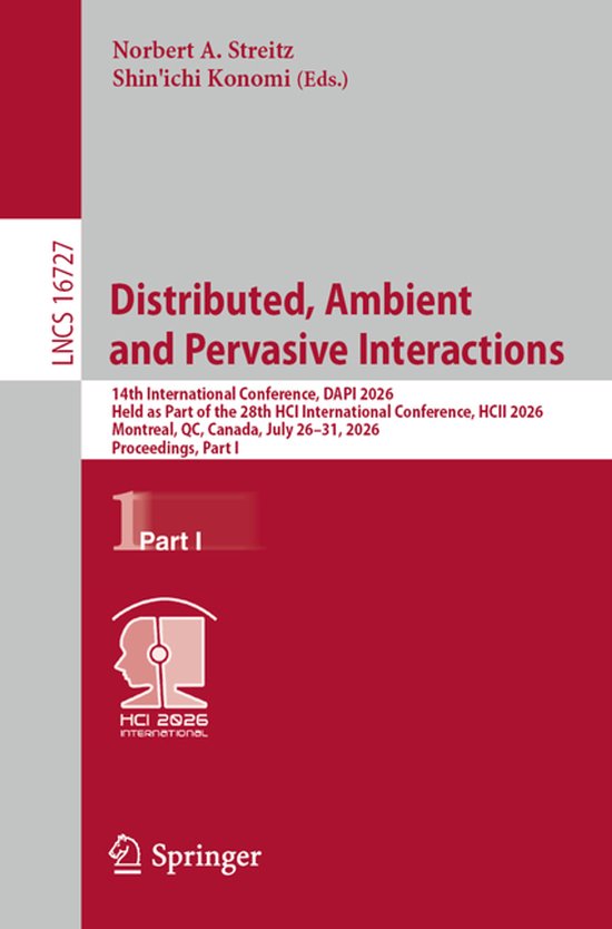 Lecture Notes in Computer Science16727- Distributed, Ambient ... - cover