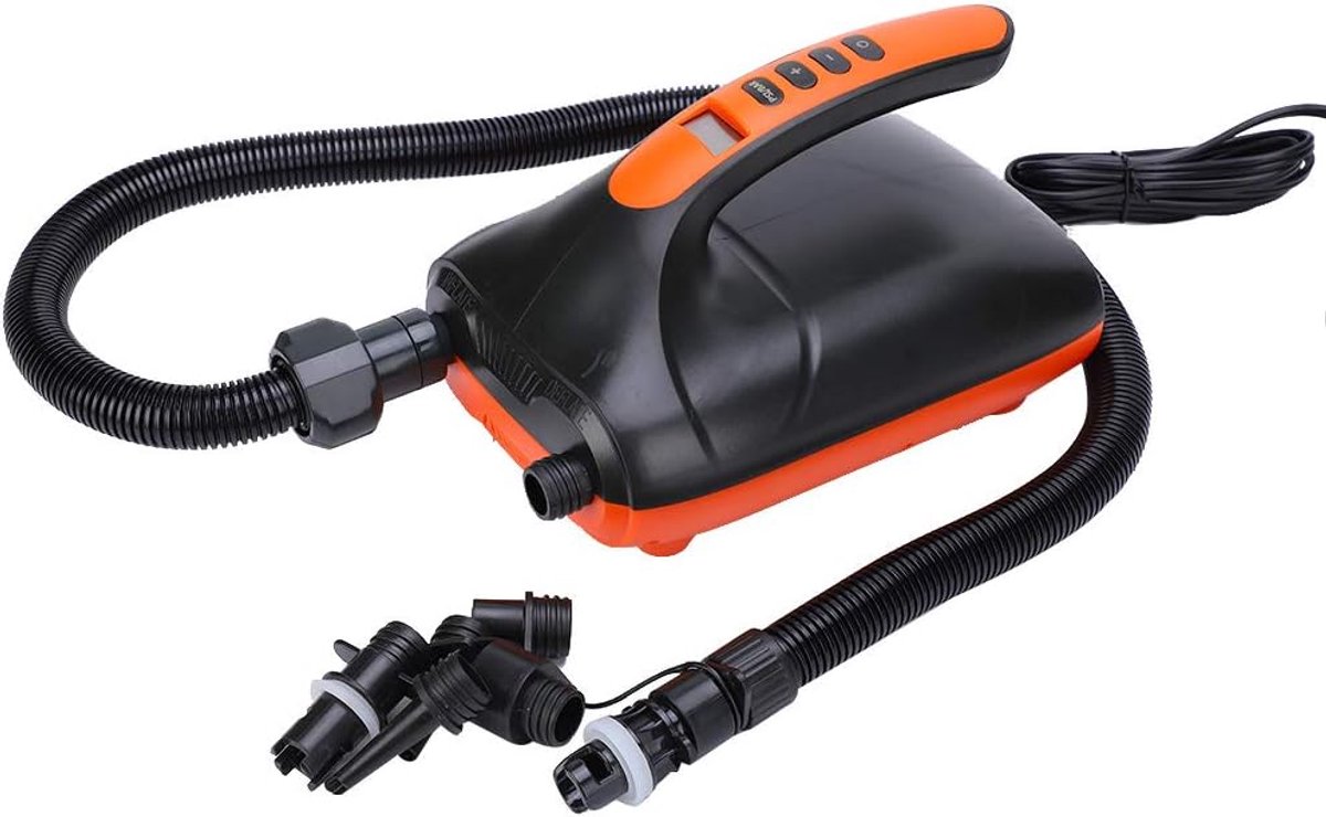 Elektrische Luchtpomp - Pomp Compressor - Watersport Uitrusting - Dubbel Doel Ontwerp - 20 PSI - Zwart