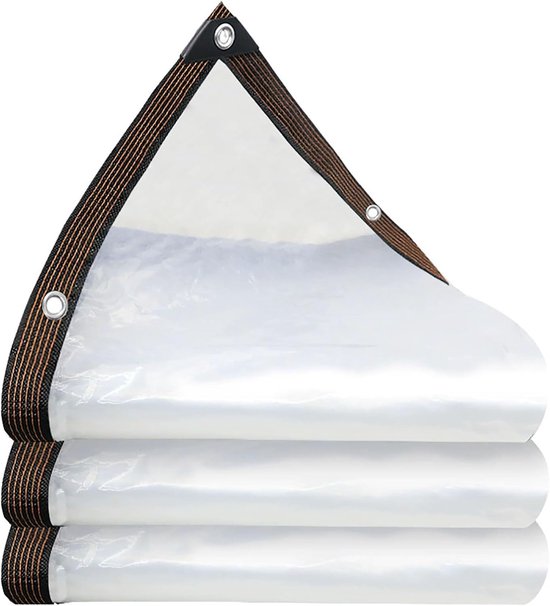 Waterdicht Zeil - Afdekzeil PVC - Bescherming Buiten - Hoge Transparantie - 160x400 cm - Transparant