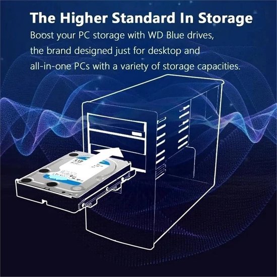 Interne Harde Schijf - Opslagstation - Desktop Opslag - SATA III Interface - 6 TB Capaciteit - Zwart — afbeelding 2