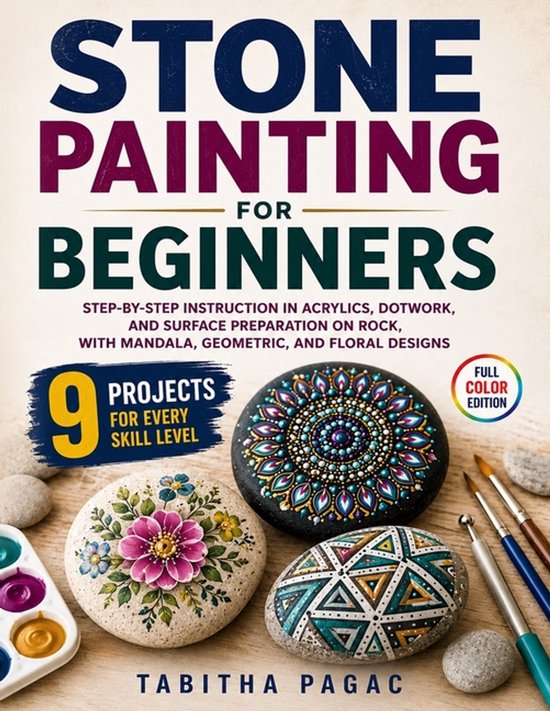 Stone Painting for Beginners - cover
