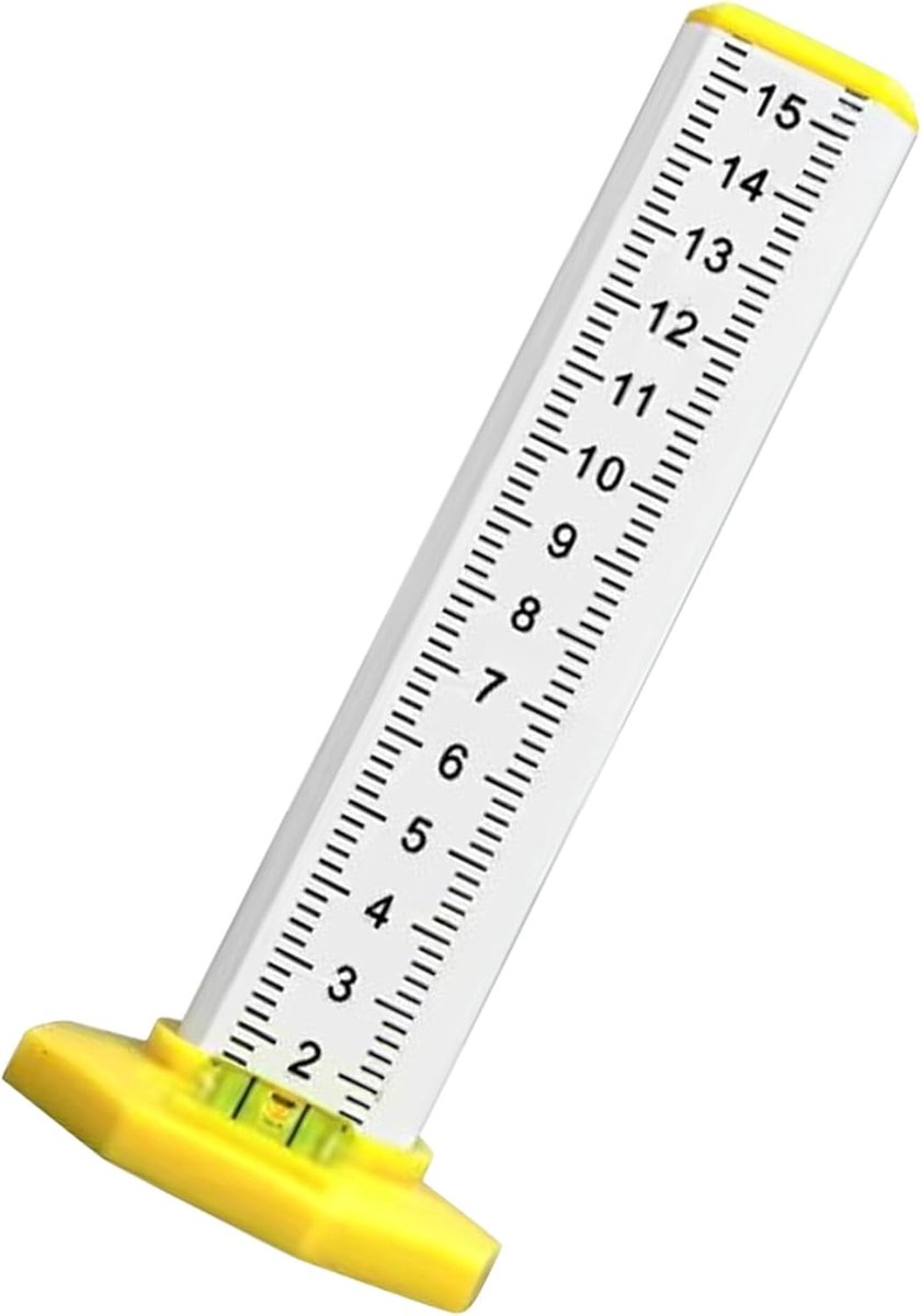 Meetlat Tool - Hoogte Markering - Precisie Meten - 360 Graden Analyse - 15 cm - Multicolor
