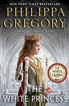 Boekcover 'The White Princess' van Philippa Gregory. Een vrouw met een kroon en koninklijke kledij.