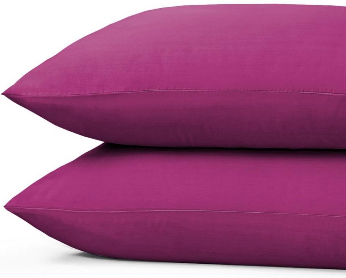 Princess Line Kussenslopen 100% Zachte Katoen - 60x70 cm - (set van 4 stuks) - Roze