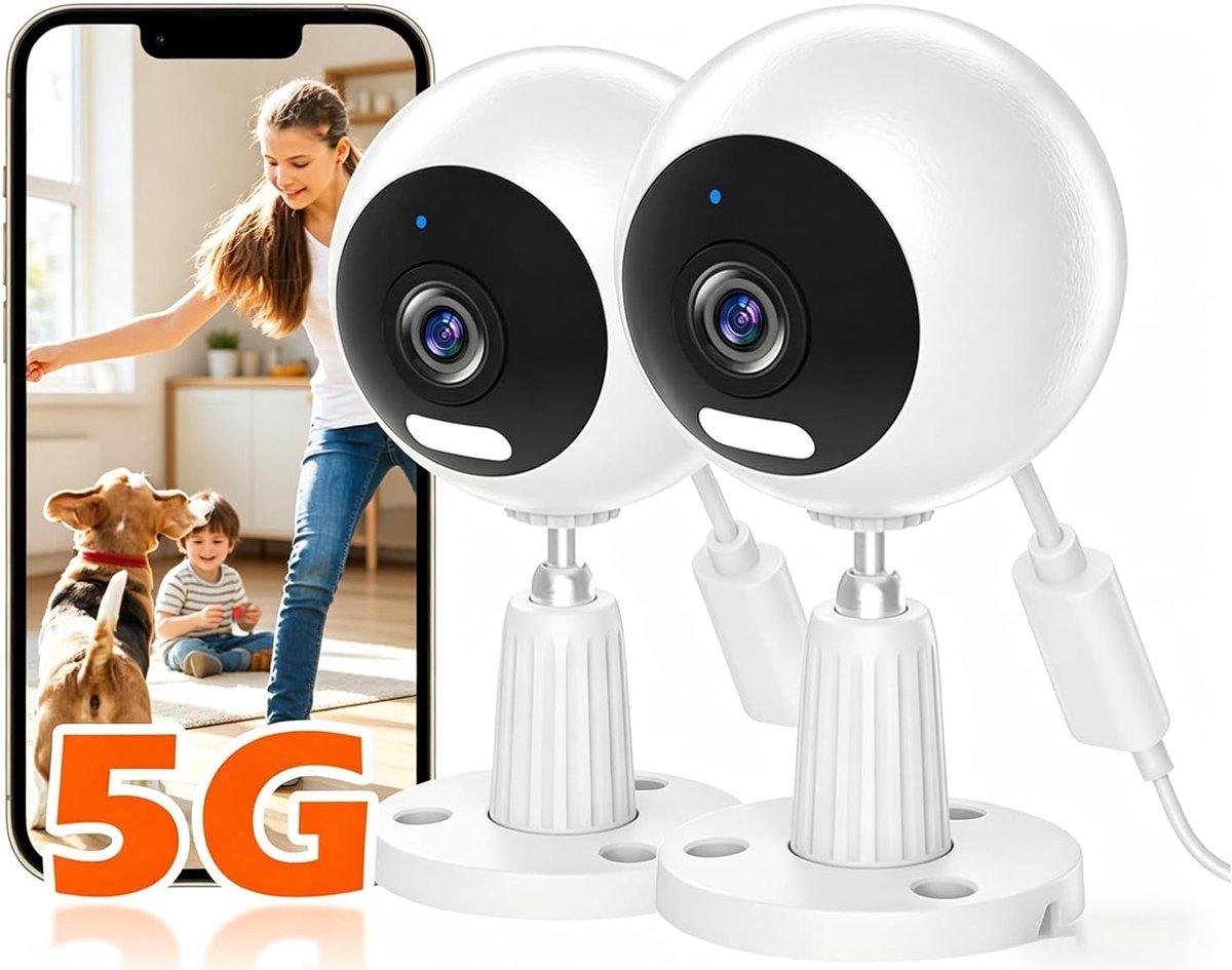 Binnen Camera - IP Camera Beveiliging - Huis Beveiligen - Kleur Nachtzicht - 3MP Resolutie - Wit