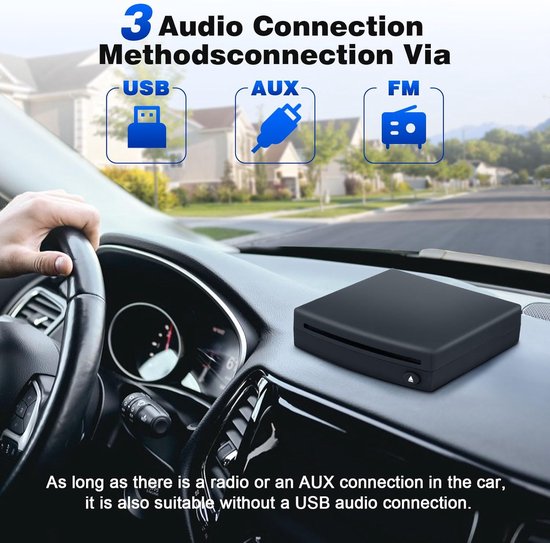 Externe CD Speler - Auto Stereo - Muziek Afspelen - USB Aansluiting - Compact Formaat - Zwart — afbeelding 5