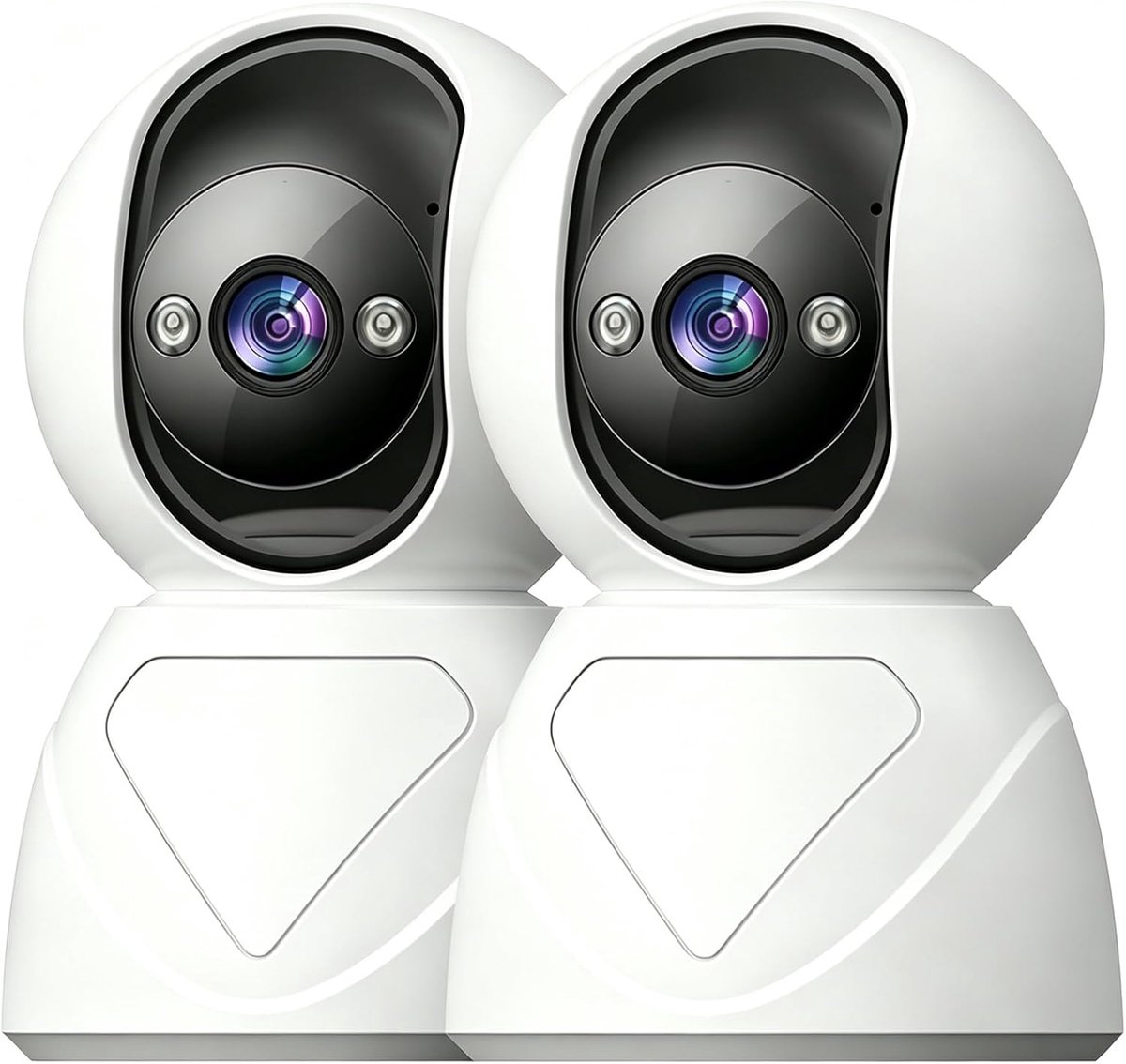 Beveiligingscamera Binnen - Huiscamera Babyfoon - Huisbewaking Thuis - 5G WiFi Bewegingsdetectie - 1080P HD - Wit