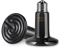 Infrarood Lamp - Warmtelamp Reptielen - Terrarium Verwarmen - Geen Lichtuitvoer - 100 Watt - Zwart
