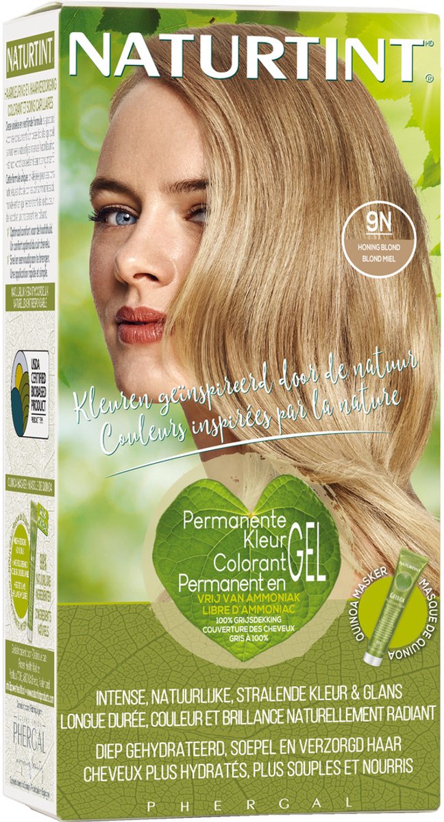 Bol.com 9N Honing Blond - NATURTINT - 170ml - Vegan - Ammoniakvrij - BioBased Certified - Microplastic FREE aanbieding