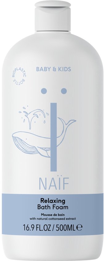 Naïf - Badschuim - Baby & Kids - Babyverzorging - Verzachtend & Reinigend - Natuurlijke Ingrediënten - 500ml