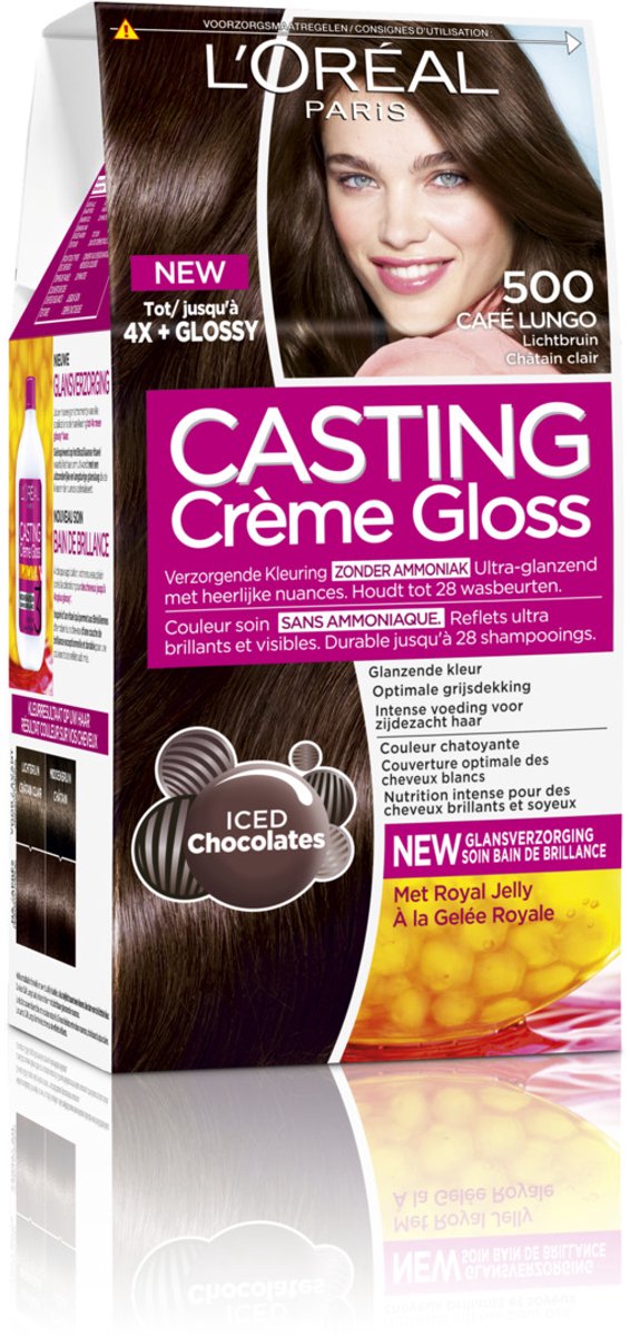 L’Oréal Paris Casting Crème Gloss 500 Café Lungo - Lichtbruin - Haarverf