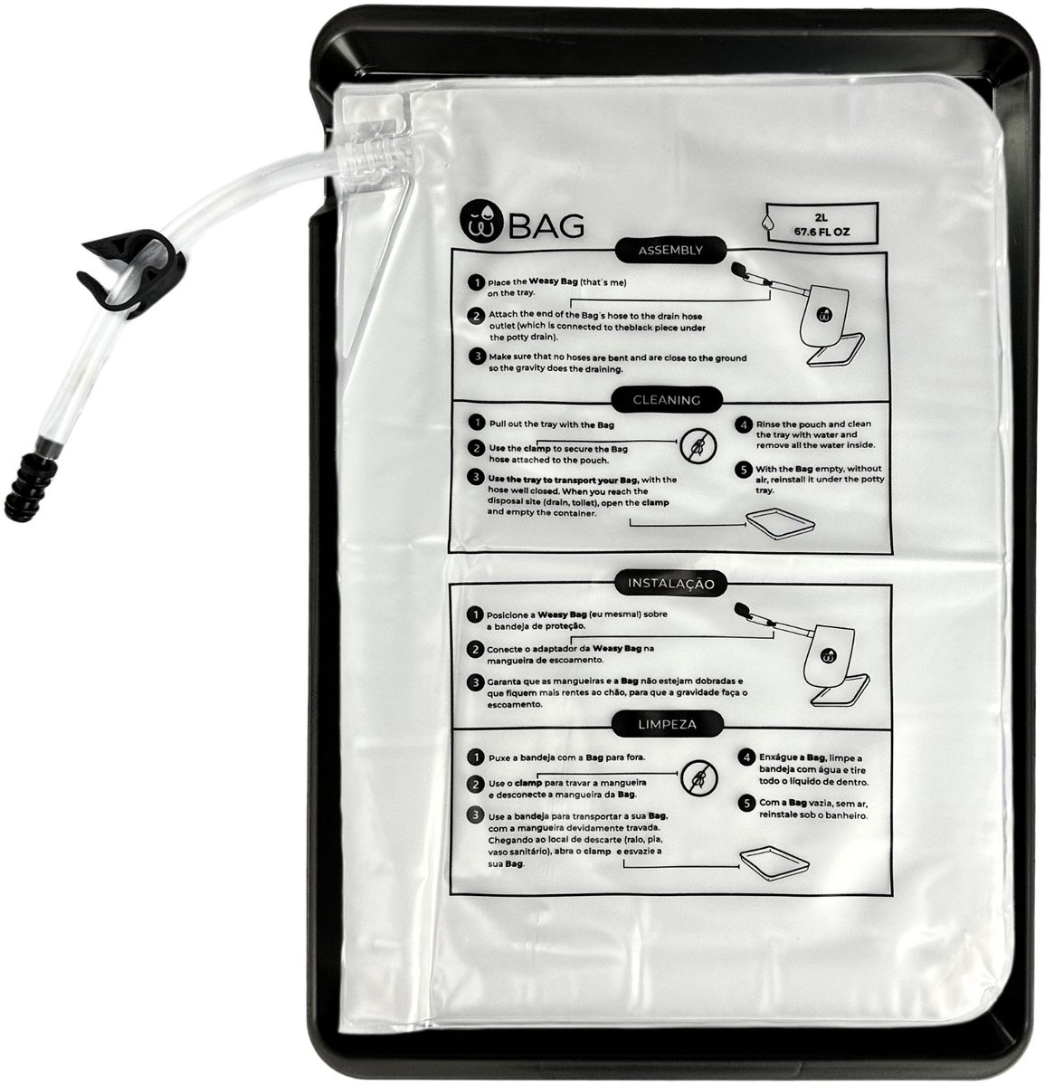 Weasy-zak - zak voor hondenurine - Weasy slim toilet accessoire