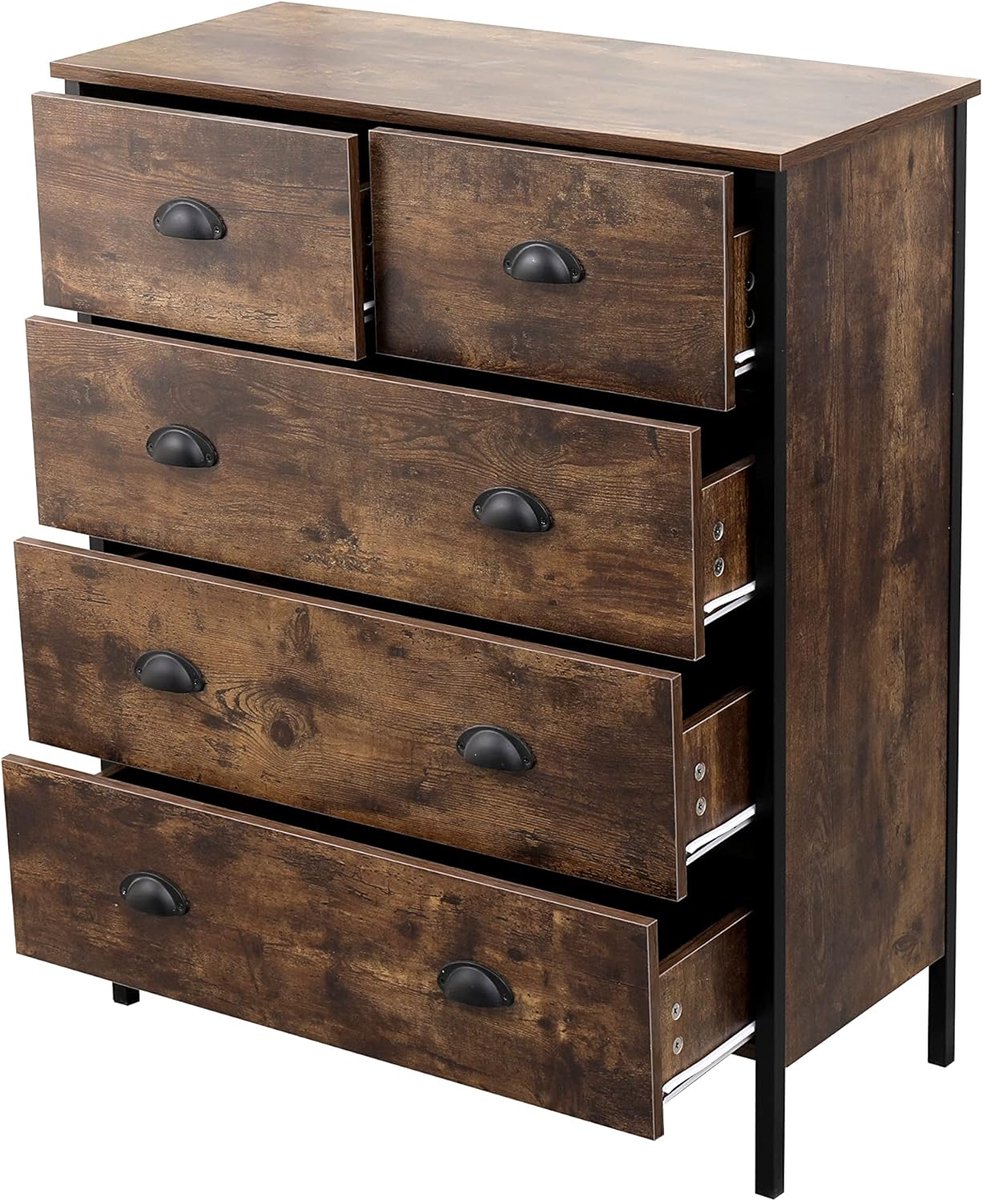 Slaapkamer Meubelset - Opbergmeubels - Ruimte Organiseren - Moderne Stijl - L79xB49.5xH180cm - Houtkleur
