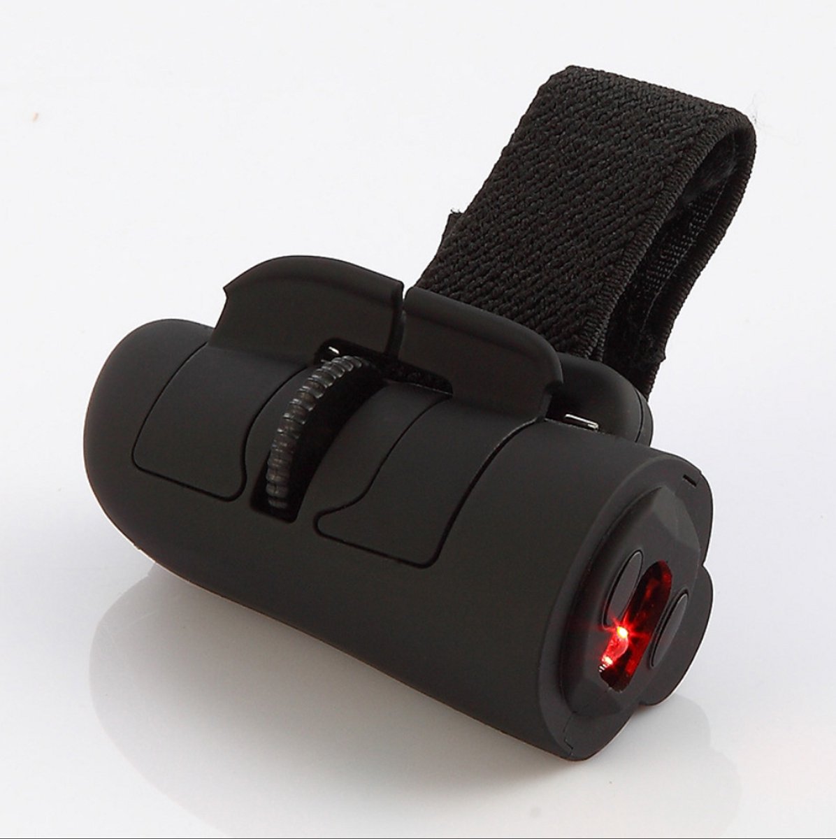 Mini 2,4G Draadloze Optische Muis met Ergonomische Vingerring – (Zwart)