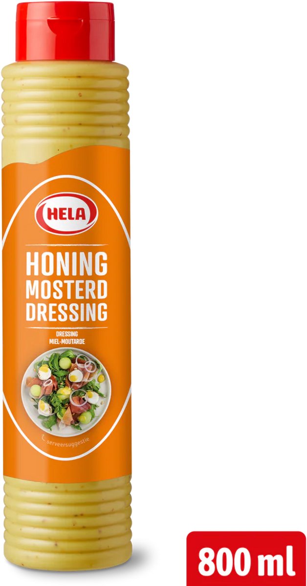 Hela | Honing-Mosterd Dressing | 800 ml | Omdoos 12x