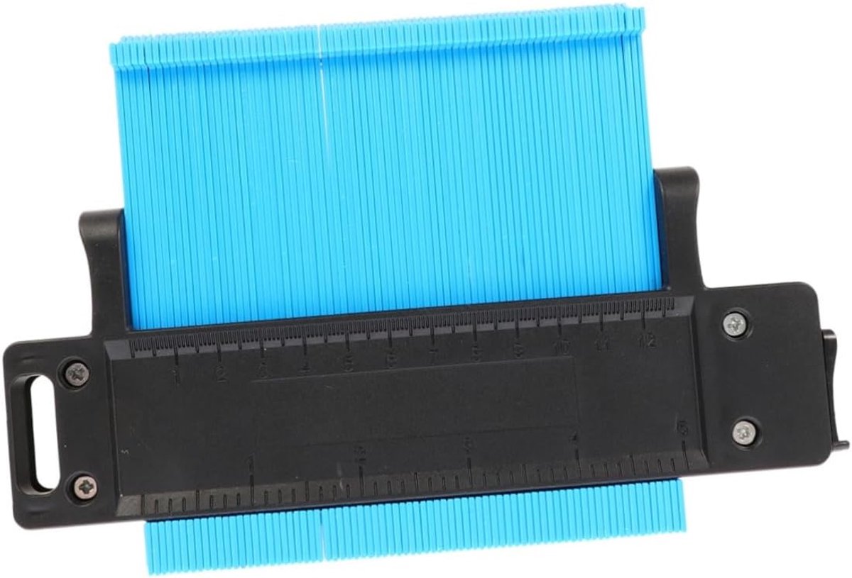 Meetlat Duplicator - Profielmeter Liniaal - Vormen Nabootsen - Vergrendelbare Pinnen - 19.5 x 13 cm - Blauw