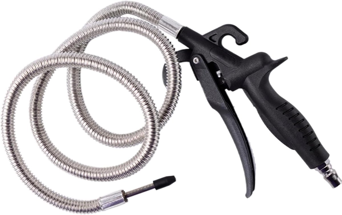 Draagbare Handblazer - Pneumatische Reiniger - Motor Onderhoud - Verbeterde Grip Stabiliteit - 300 mm - Zwart