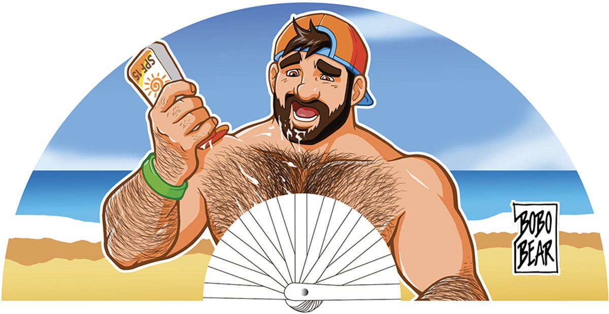 M PROUD BEACH CUM Pride Fan