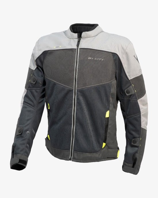 bycity-luma-heren-motorjas-doorwaaijas-zomerjas-CE gecertificeerd-protectie-grijs-L