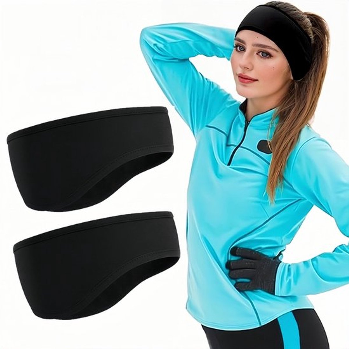 Cosensi - Dailygoody - Dailygoods - Fleece sporthoofdband - 2-delig