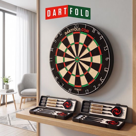 Dartfold Forge 1 - Bristle Dartbord incl. 6 Dartpijlen - Complete Dartset van Dartfold — afbeelding 3