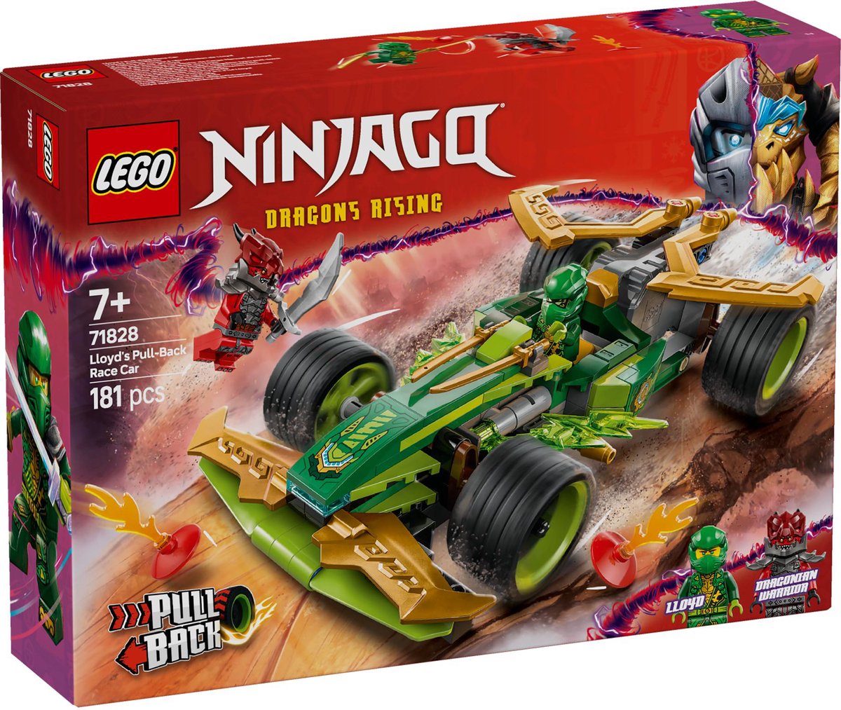 LEGO 71828 Ninjago Lloyds pull-back racewagen