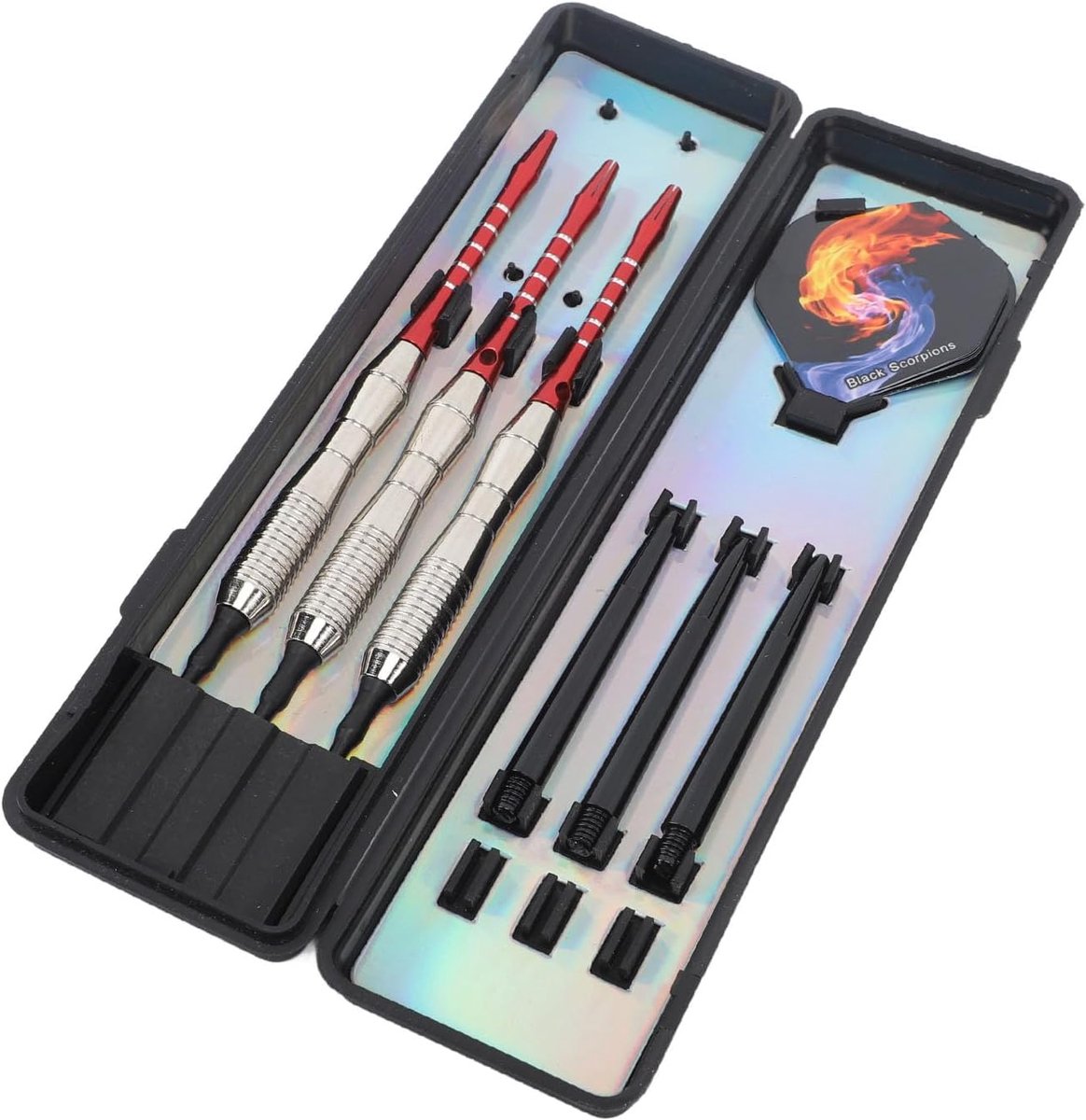 Soft Tip Darts - Plastic Pijltjes - Indoor Spel - Aluminium Schachten - 3 Stuks - Grijs