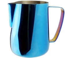 Melkkan RVS - Koffiebeker Schuim - Latte Art Maken - Stevig Materiaal - 350ml - Blauw