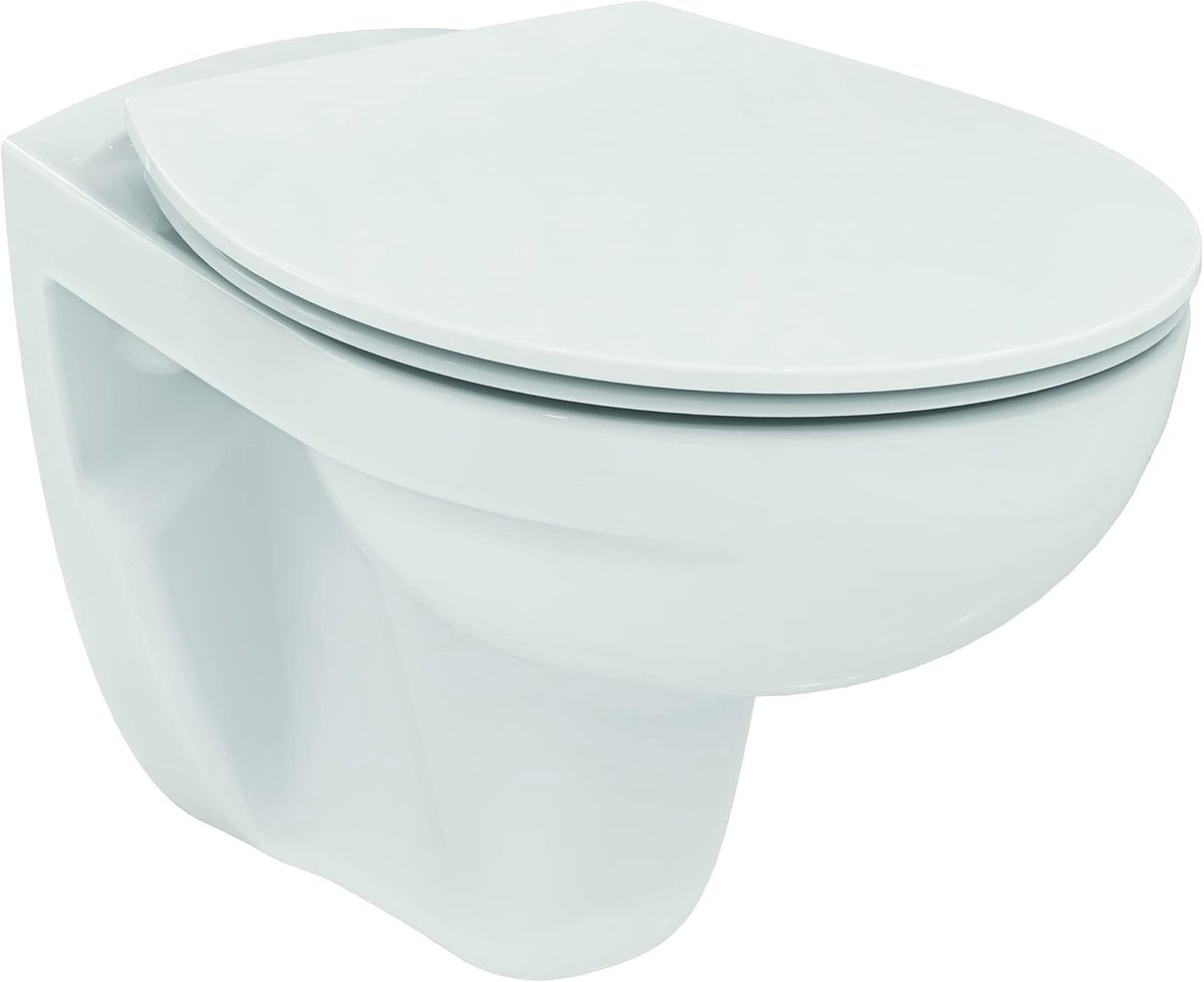 Hangend Toilet - Wandcloset Set - Badkamer Vernieuwen - Soft-Close Deksel - D-Vorm - Wit
