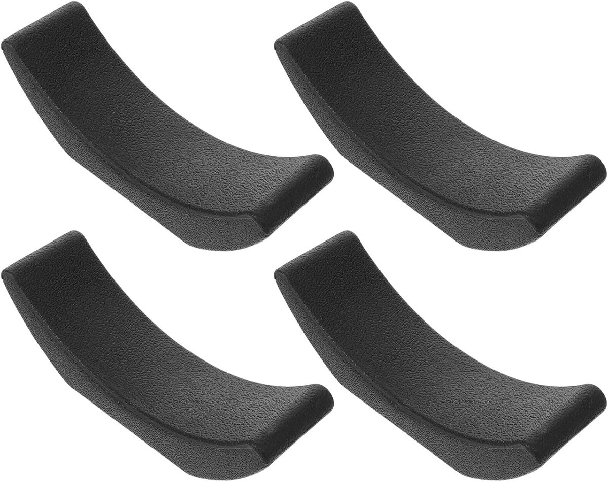 Halter Pads - Gewichtshouder Beschermers - Fitness Krachttraining - Schokabsorberend Antislip - 16x4x2CM - Zwart