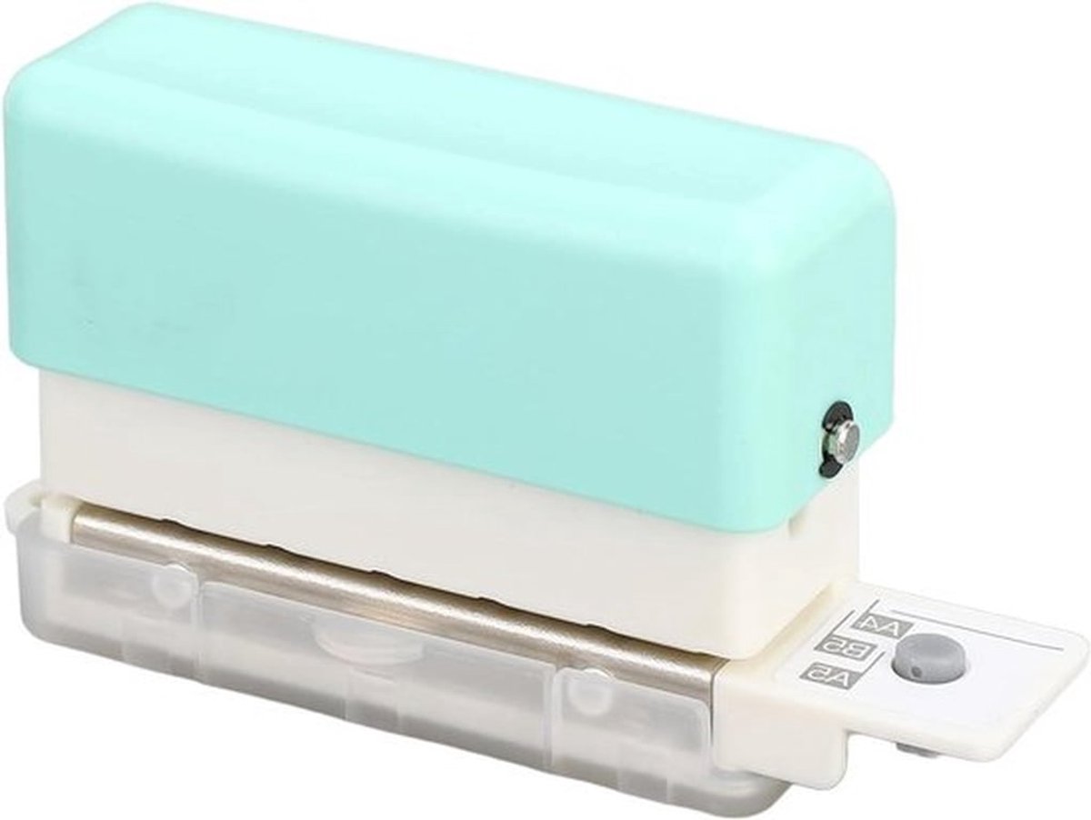 Draagbare 6-gaats Perforator - B5 formaat - Cirkelvormige Perforator - Rapporten Scrapbooking - Losse Bladeren - Compact en Gemakkelijk Te Gebruiken - Geschikt voor Thuisgebruik - Blauw Model