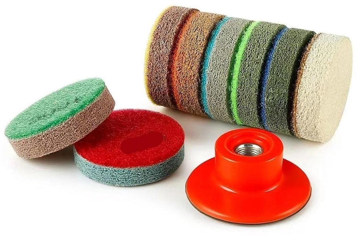 Polijstpads - Spons pads - Natte steenbewerking - Diamant impregnering - 50 mm - N.v.t.