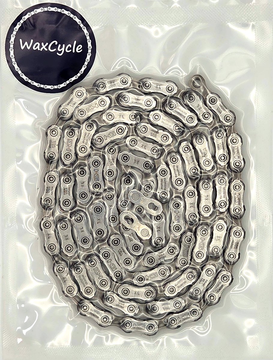 WaxCycle Shimano CN-M7100 - Hot Wax Fietsketting 12-speed - 126 schakels - Endurance - Direct klaar voor gebruik