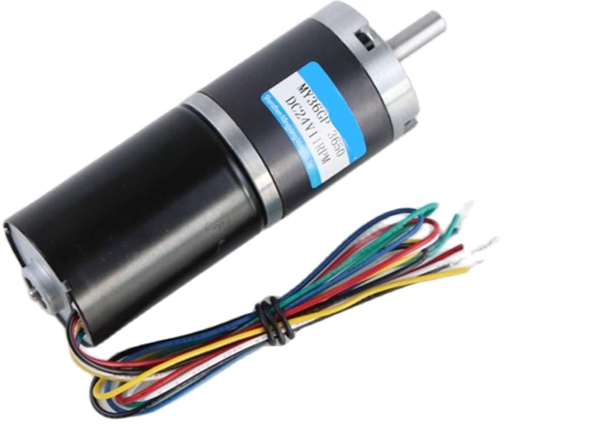Planetaire Motor - Elektrische Aandrijving - Automatisering Systemen - Compact Hoog Koppel - 36mm - Zilverkleurig