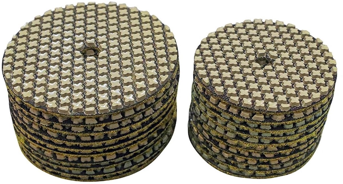 Diamant Polijstpad - Hars Schijf - Oppervlak Behandelen - Voor Droog Gebruik - 100 mm - Zwart
