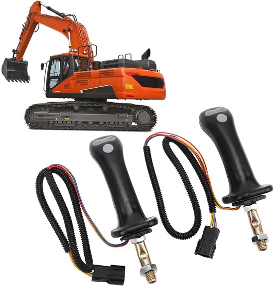 Graafmachine Joystick - Bedieningshendel - Machinebesturing - Ergonomisch Ontwerp - 6-pins - Zwart — afbeelding 4