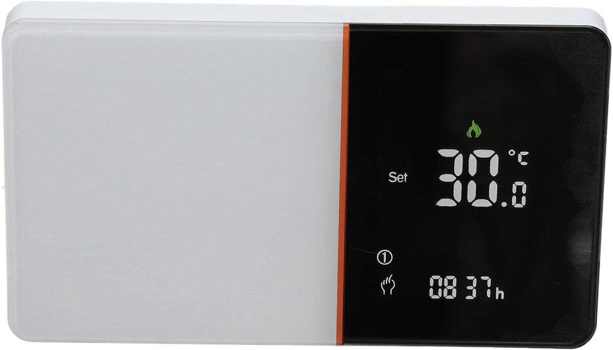 Thermostaat LCD - Temperatuurregelaar - Vloerverwarming - Dubbele Sensor - 5 tot 45 graden - Wit
